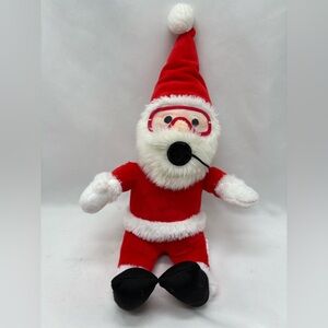 Fiesta Scuba Santa Red White with beans plush stuffed animal 13”